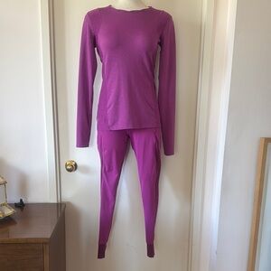 💕Lole Purple Functional Tech Athletic Set M EUC